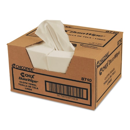 Chix DuraWipe General Purpose Towels, 12 x 13 1/2, White, PK400 CHI 8710